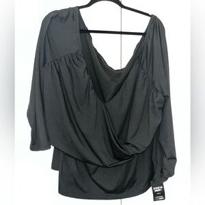 New with tag SHEIN Elegant Black Blouse